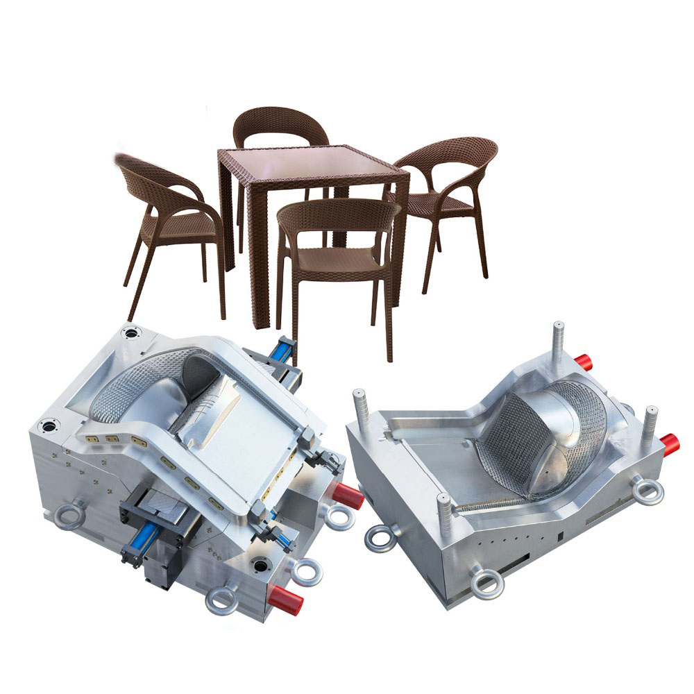 Plastikinė rotango kėdės įpurškimo forma