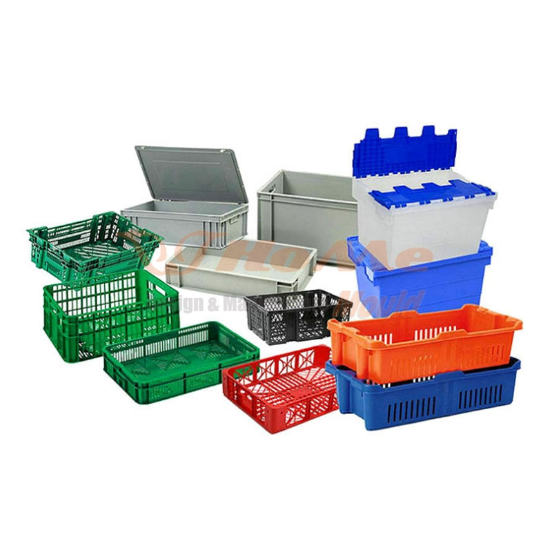 Plastikinės logistikos apyvartos dėžutės formos